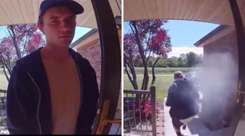 James Rayl was shot three times while trying to break into his ex-girlfriend's house (Twitter@BestJesus415)