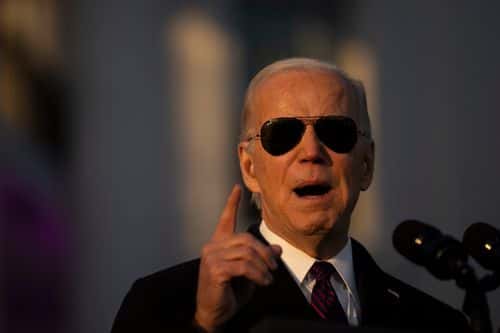 U.S. President Joe Biden speaks before signing the Respect for Marriage Act on the South Lawn of the White House December 13, 2022 in Washington, DC. The Respect for Marriage Act will codify same-sex and interracial marriages. (Photo by Drew Angerer/Getty Images)