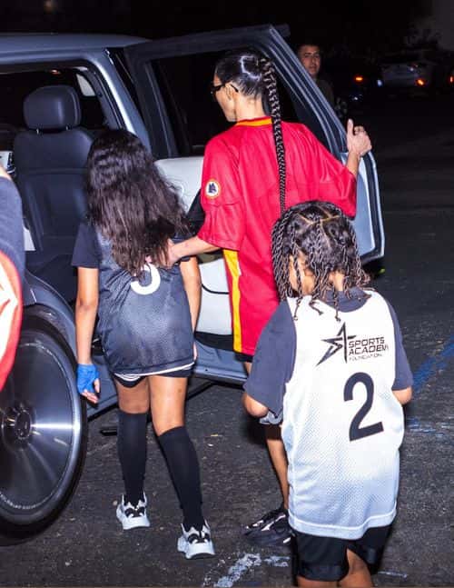 Tristan Thompson was seen with Kim Kardshian at North's basketball game. (Backgrid)