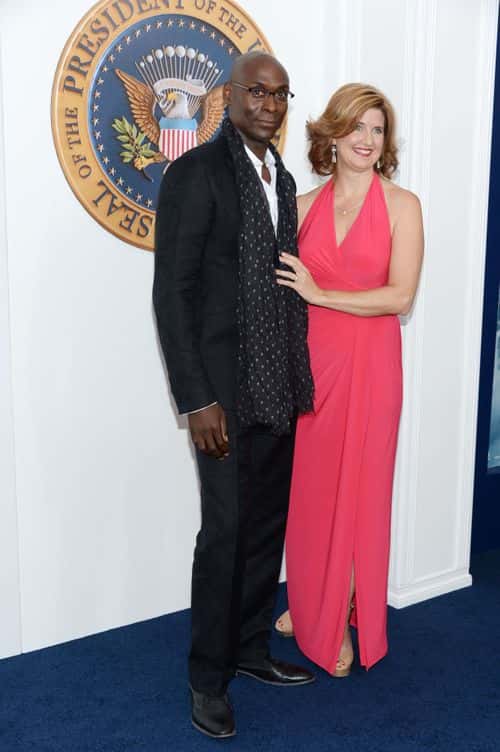 Actor Lance Reddick and wife Stephanie Day attend