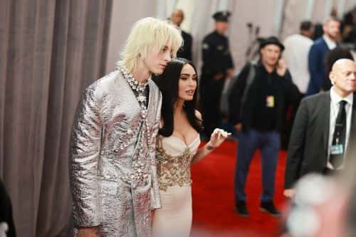 Machine Gun Kelly and Megan Fox attends the 65th GRAMMY Awards on February 05, 2023 in Los Angeles, California.