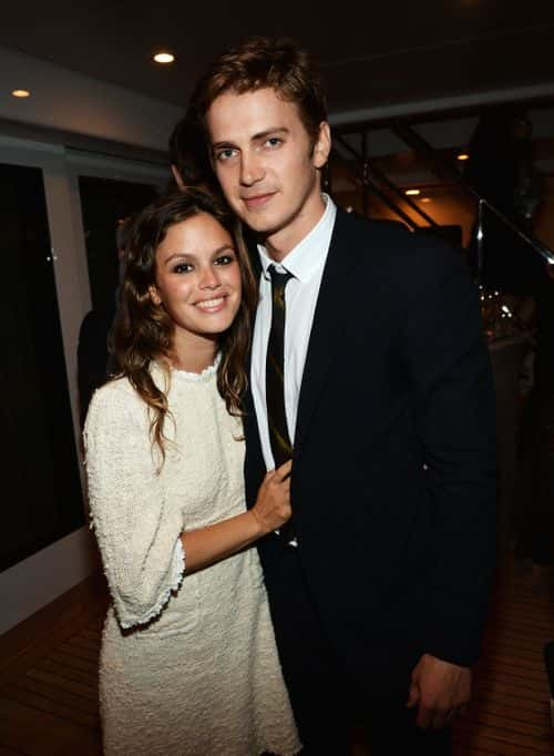 Actors Rachel Bilson and Hayden Christensen attend the Glacier Films launch party hosted by Hayden C and Michael Saylor aboard the Yacht Harle on May 19, 2013 in Cannes, France.