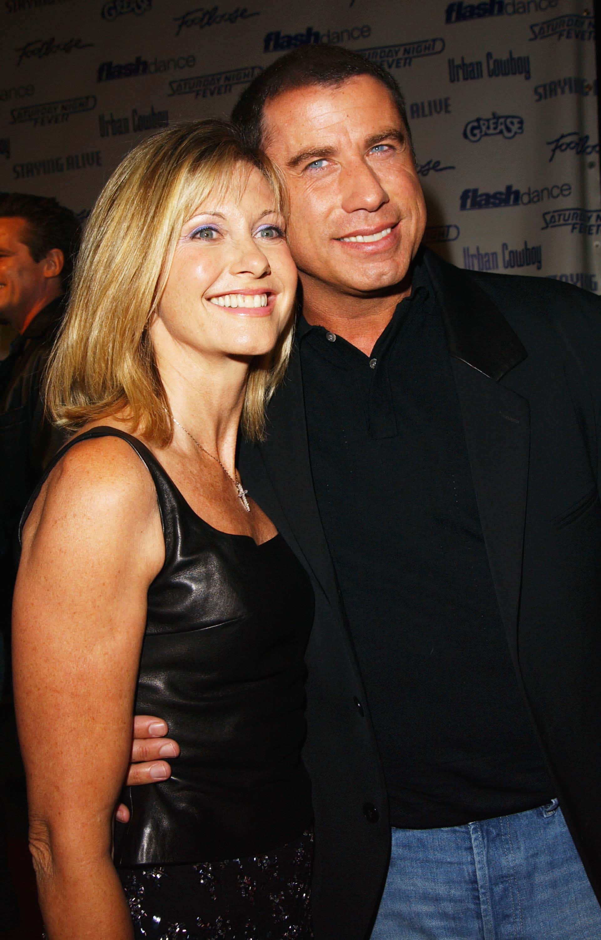 Actress/Singer Olivia Newton-John and actor John Travolta from the movie