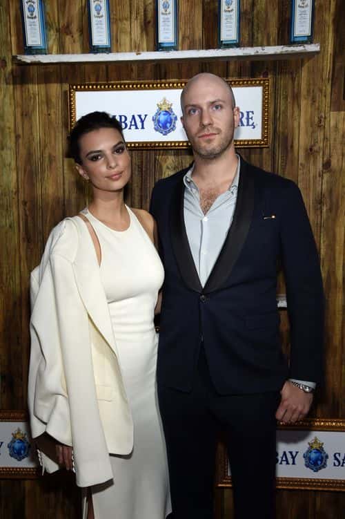 Emily Ratajkowski and Jeff Magid attend the 5th Annual Bombay Sapphire Artisan Series Finale at Tent at Soho Beach House on December 4, 2014 in Miami, Florida.