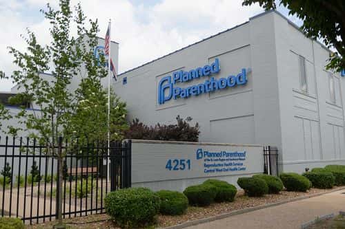 The exterior of a Planned Parenthood Reproductive Health Services Center is seen on May 28, 2019 in St Louis, Missouri. In the wake of Missouri recent controversial abortion legislation, the states' last abortion clinic is being forced to close by the end of the week. Planned Parenthood is expected to go to court to try and stop the closing.