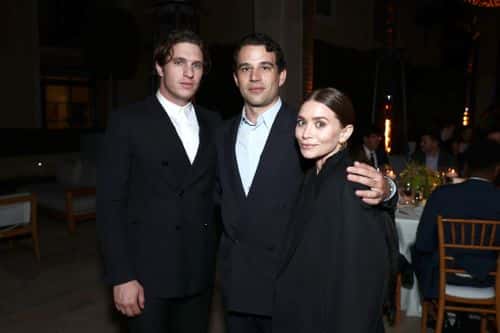 (L-R) Matthew Morton, Louis Eisner, and Ashley Olsen attend the YES 20th Anniversary Gala on September 23, 2021 in Los Angeles, California.