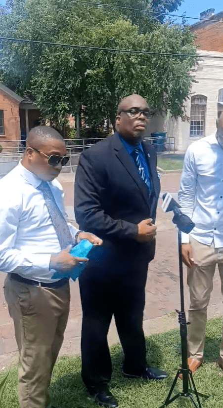 Robert Lee Hooker in a video shared by Mississippi Freedom Democratic Party (Photo by Facebook@Mississippi Freedom Democratic Party)