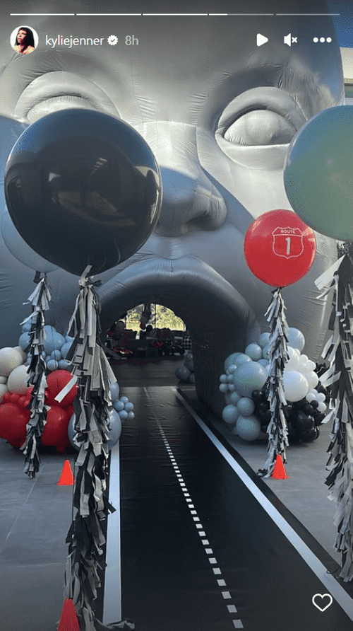 Kylie Jenner uses 'Astroworld'-inspired decorations to celebrate her children' birthdays. (Instagram/@kyliejenner)