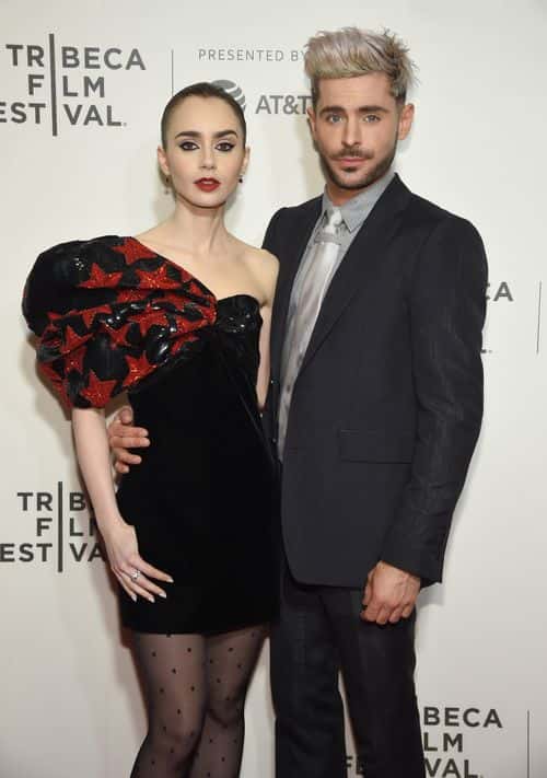 Lilly Collins and Zac Efron attend