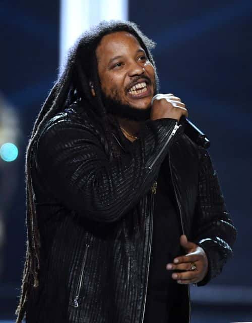 Recording artist Stephen Marley performs during the 2017 Miss USA pageant at the Mandalay Bay Events Center on May 14, 2017 in Las Vegas, Nevada.