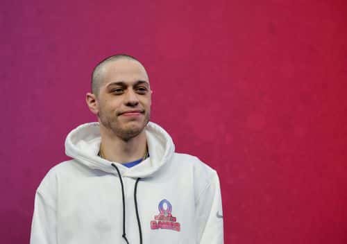 NFC captain Pete Davidson stands onstage after the NFC's 35-33 victory over the AFC in the 2023 NFL Pro Bowl Games at Allegiant Stadium on February 05, 2023 in Las Vegas, Nevada.