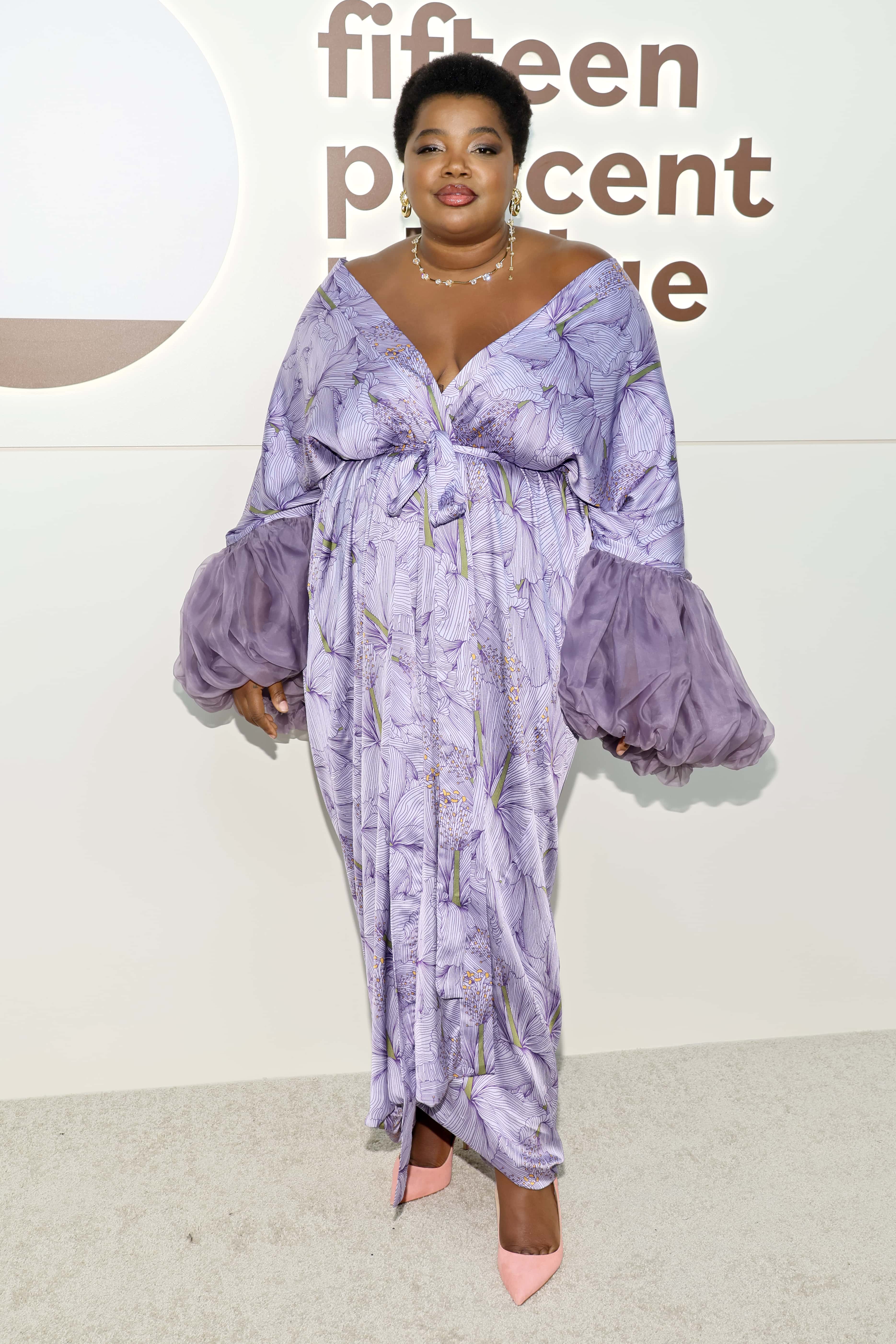 Gabriella Karefa-Johnson attends The Fifteen Percent Pledge Benefit Gala at New York Public Library on April 02, 2022 in New York City.