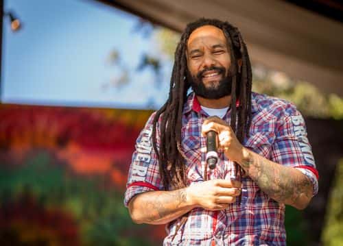 Ky-Mani Marley performs during Reggae On The Mountain 2015 on July 26, 2015 in Topanga, California.