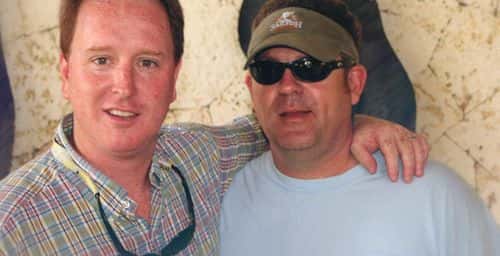 John Marvin Murdaugh and Michael Paul Thomas in a still from 'Murdaugh Murders: A Southern Scandal' (Netflix)