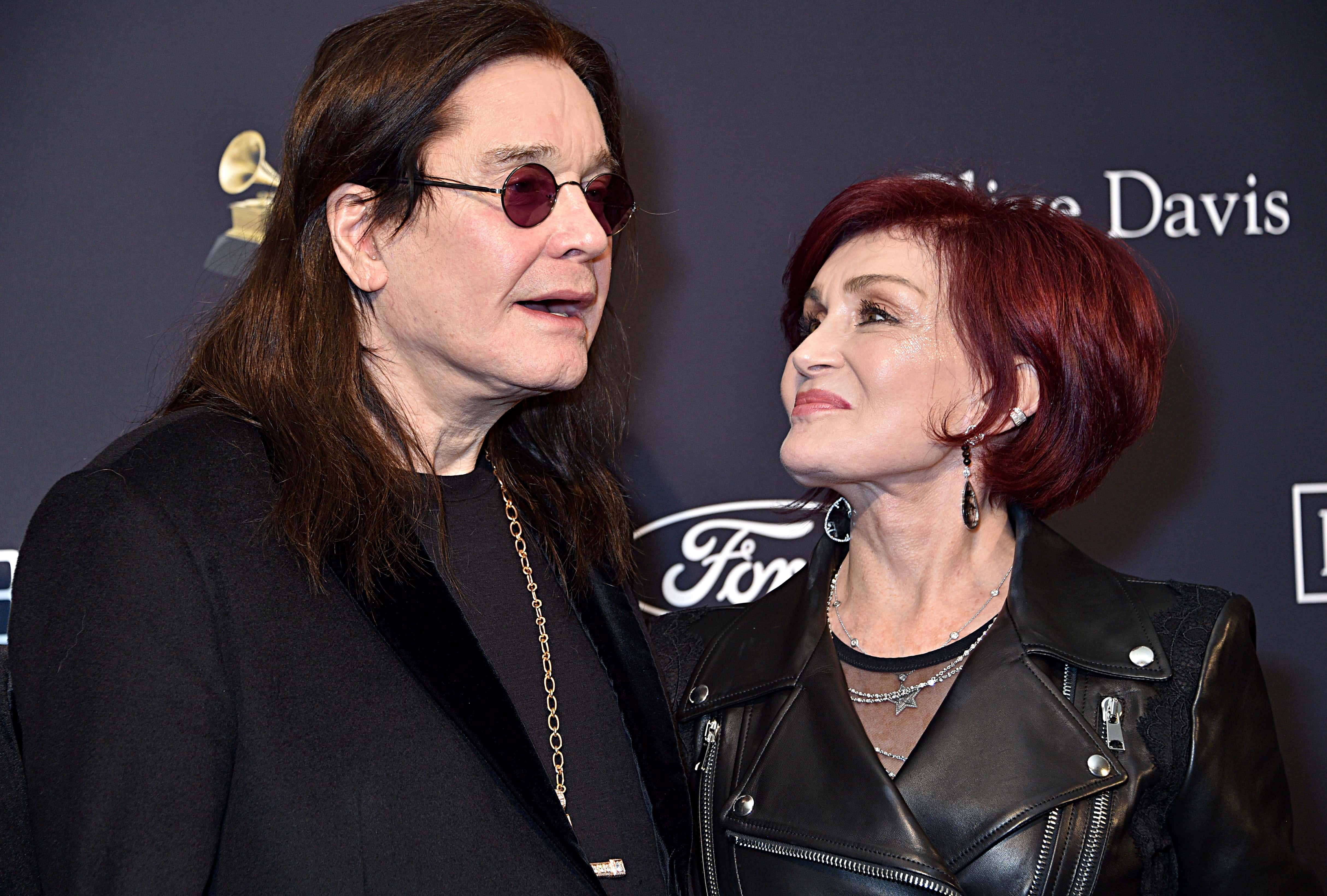 (L-R) Ozzy Osbourne and Sharon Osbourne attend the Pre-GRAMMY Gala and GRAMMY Salute to Industry Icons Honoring Sean