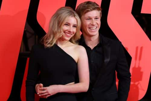 Rorie Buckley and Robert Irwin  attends the Australian premiere of 