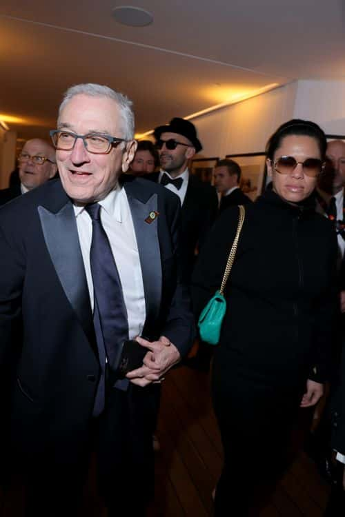 Robert De Niro and Tiffany Chen attend the Vanity Fair x Prada Party at the 2023 Cannes Film Festival at Hotel du Cap-Eden-Roc on May 20, 2023 in Cap d'Antibes, France.