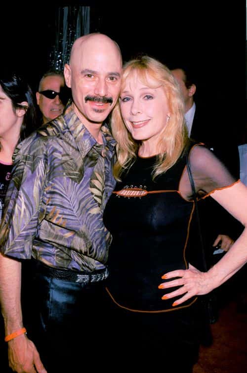Actress Stella Stevens and companion Bob attend the 4th Annual Cars & Stars Gala to celebrate 50 years of Rock & Roll June 14, 2001 at Petersen Automotive Museum in Los Angeles, CA. The new exhibit