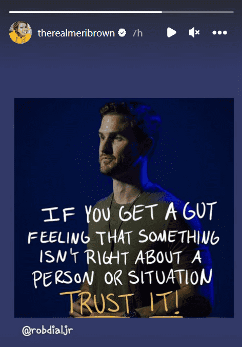 'Sister Wives' star Meri Brown posting a cryptic message on social media (Instagram/@therealmeribrown)