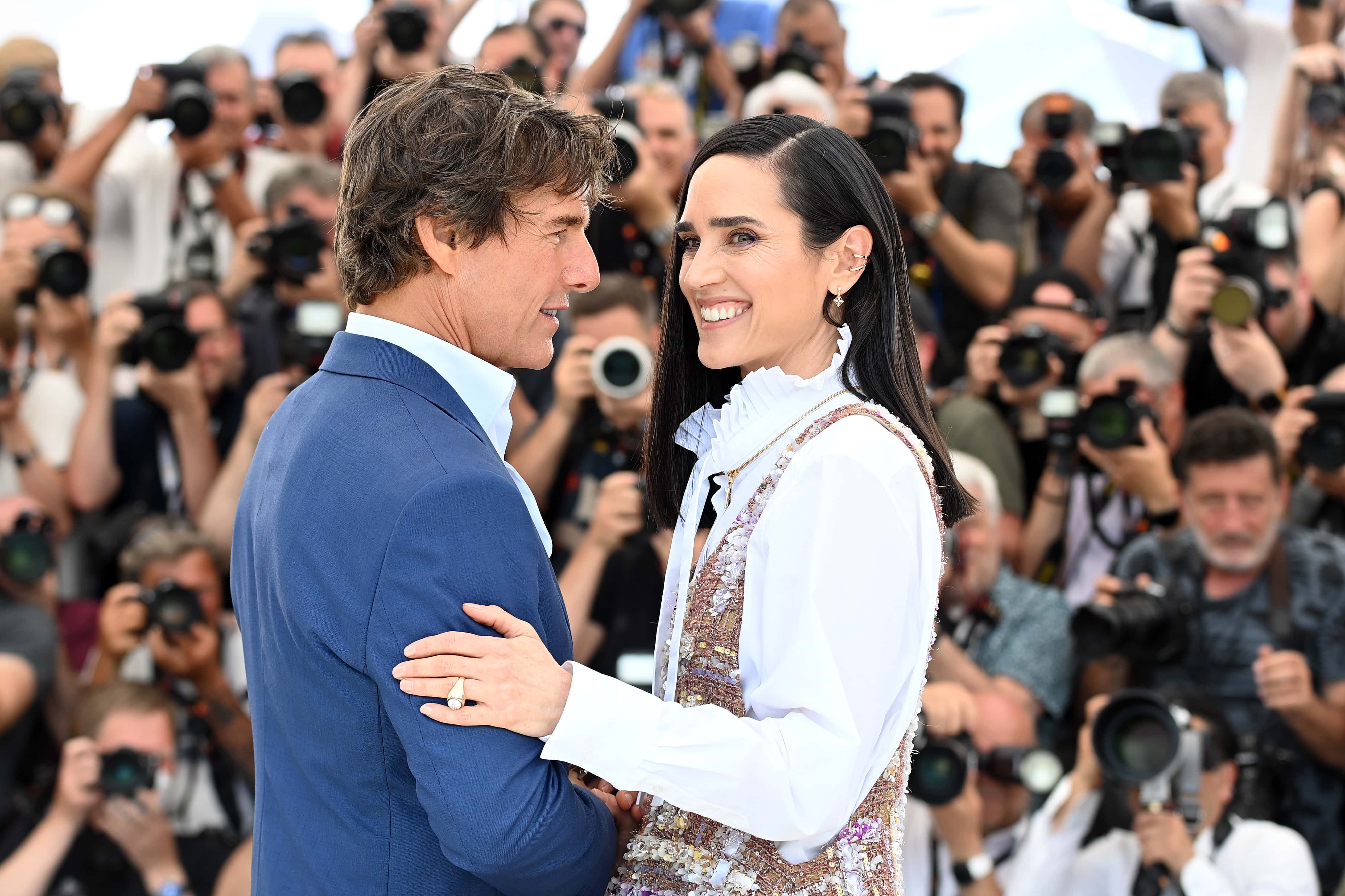 Tom Cruise and Jennifer Connelly attend the photocall of