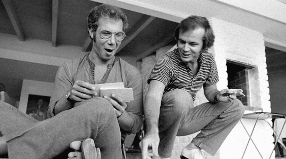 Bob Rafelson with Jack Nicholson in 'Five Easy Pieces' (1970) (Photo by IMDb)