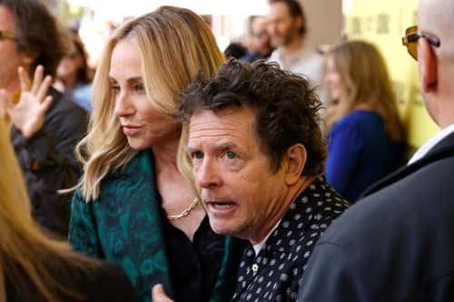 Tracy Pollan and Michael J. Fox attend STILL: A Michael J. Fox Movie - 2023 SXSW Conference and Festivals at The Paramount Theater on March 14, 2023 in Austin, Texas.