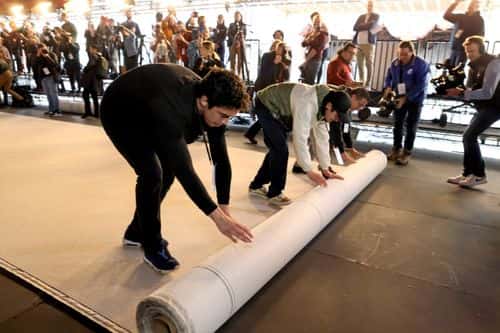 A view of the 95th Oscars Arrivals Carpet Roll Out at Ovation Hollywood on March 08, 2023 in Hollywood, California.