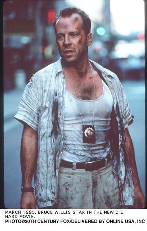 March 1995.Bruce Willis Stars In The New Die Hardd Movie. (Photo By Getty Images)