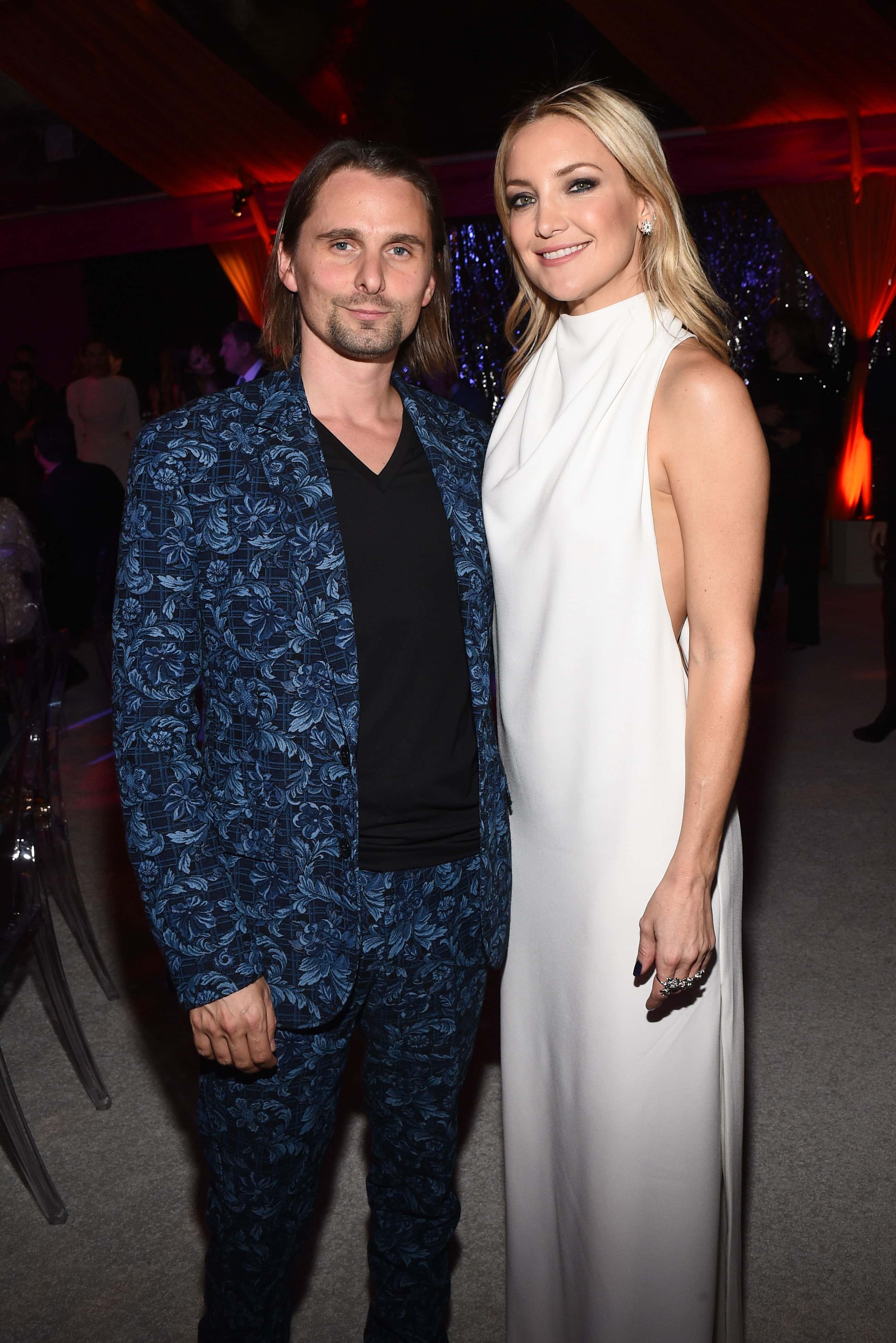 Host committee members Matthew Bellamy and Kate Hudson attend Goldie Hawn's inaugural