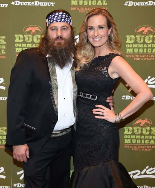 Television personalities Willie Robertson (L) and Korie Robertson attend the 