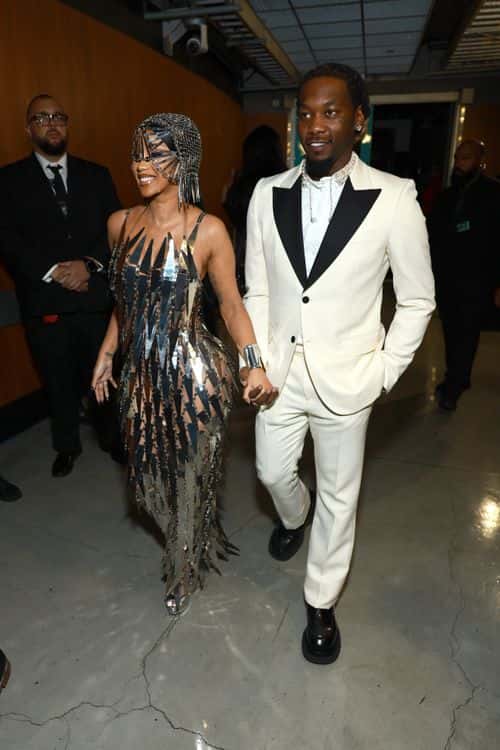 Cardi B and Offset attend the 65th GRAMMY Awards at Crypto.com Arena on February 05, 2023 in Los Angeles, California.