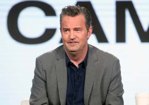 Actor Matthew Perry of the television show 'The Kennedys - After Camelot' speaks onstage during the REELZChannel portion of the 2017 Winter Television Critics Association Press Tour at the Langham Hotel on January 13, 2017 in Pasadena, California