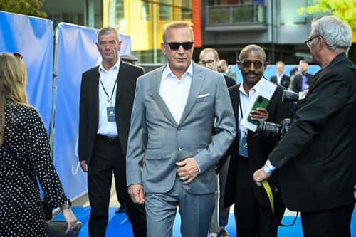 Kevin Costner arrives at the Paramount+ UK launch at Outernet London on June 20, 2022 in London, England.