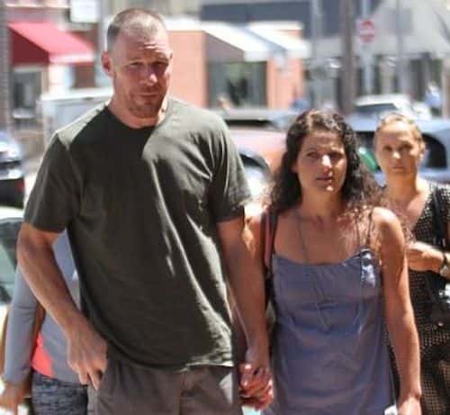 Tim Commerford with his ex-wife Aleece Dims ( Celebrity Lifestyle screenshot/ YouTube)