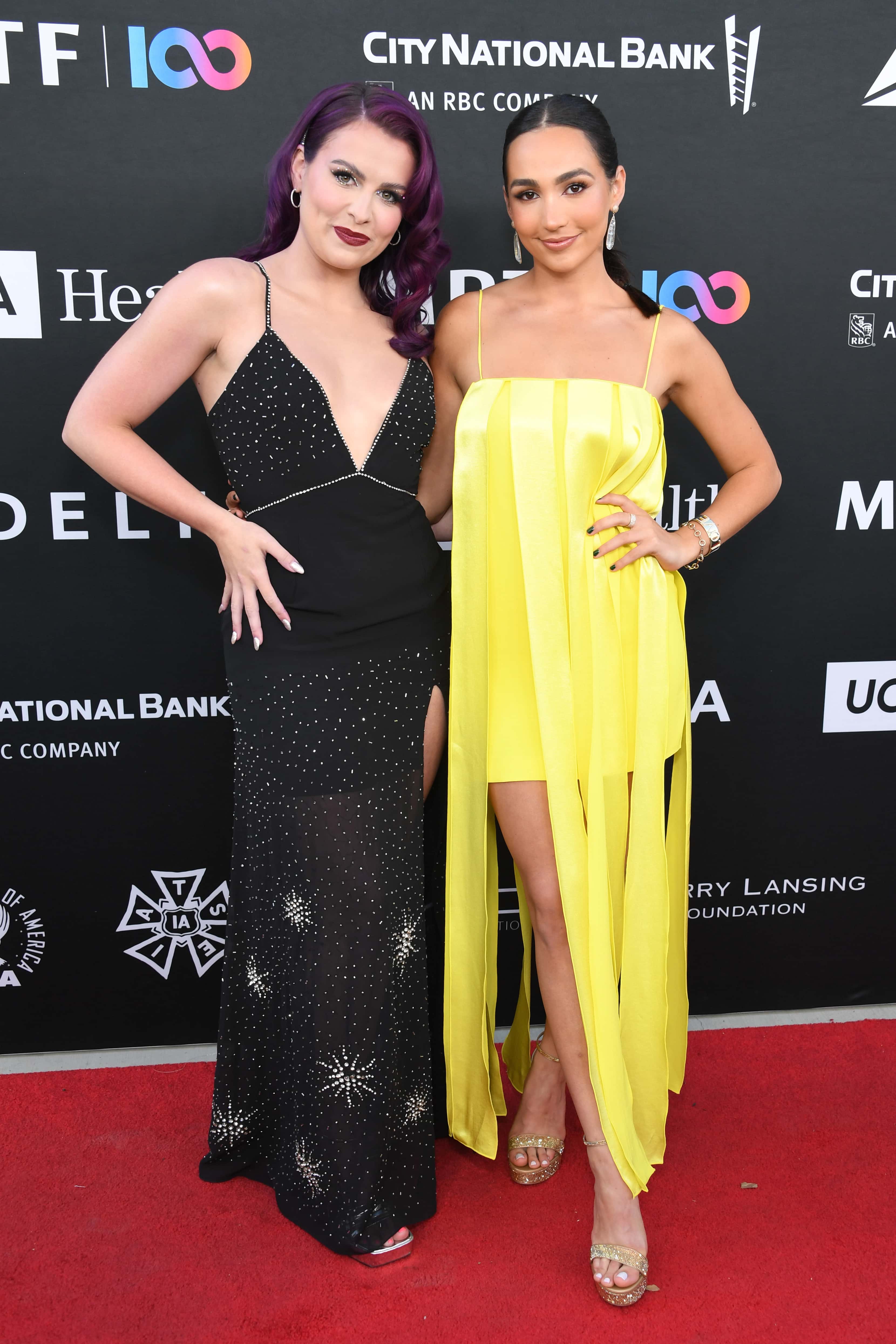 (L-R) Abigail Barlow and Emily Bear attend MPTF's