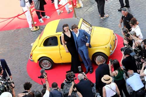 Hayley Atwell and Tom Cruise attend the Red Carpet at the Global Premiere of  