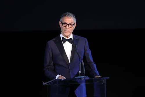 Co-CEO of William Morris Endeavor Ari Emanuel speaks onstage during the 2017 LACMA Art + Film Gala Honoring Mark Bradford and George Lucas presented by Gucci at LACMA on November 4, 2017 in Los Angeles, California.
