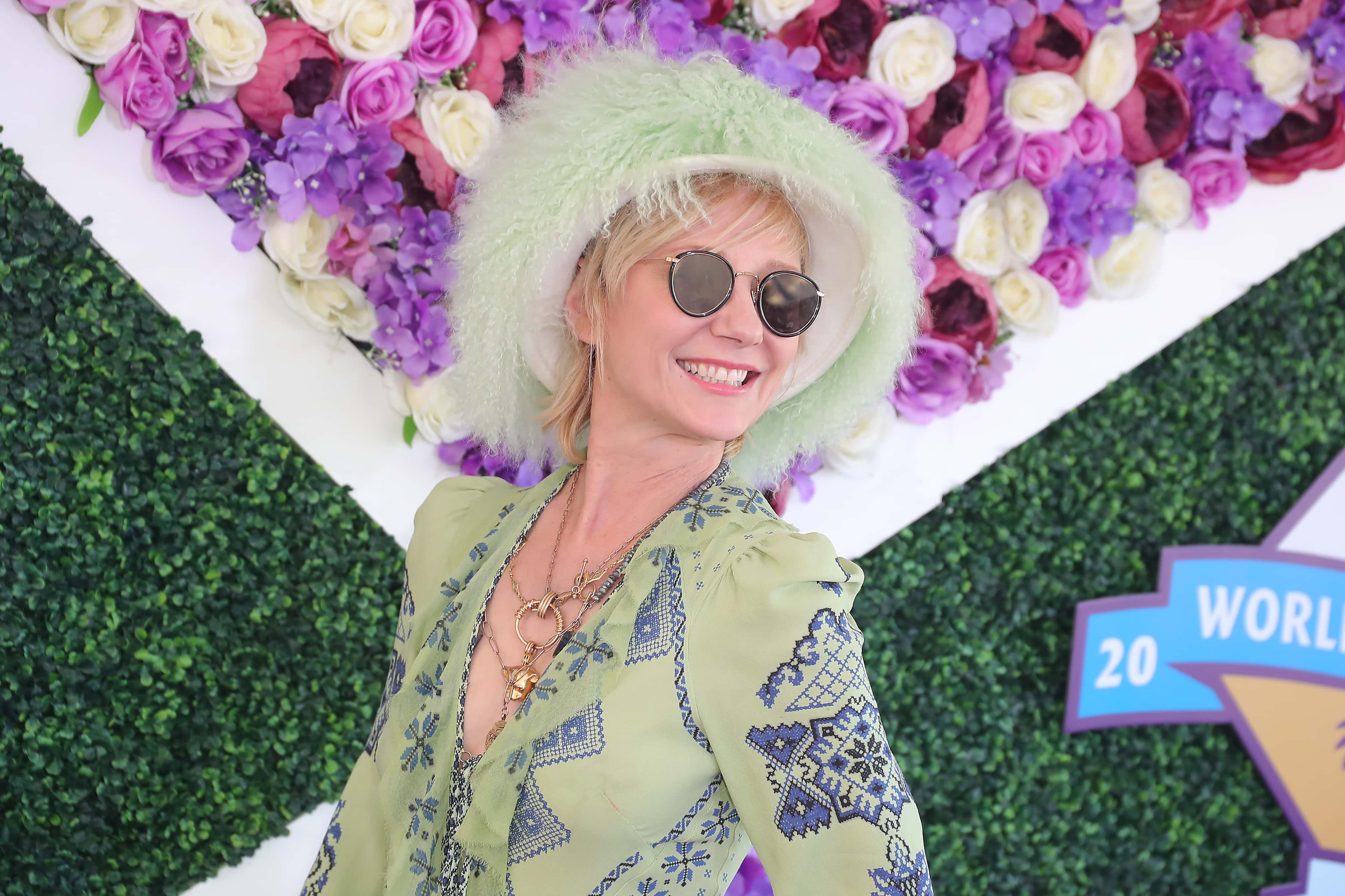 Anne Heche attends the 2021 Breeders' Cup VIP Event at Del Mar Race Track on November 06, 2021 in Del Mar, California.
