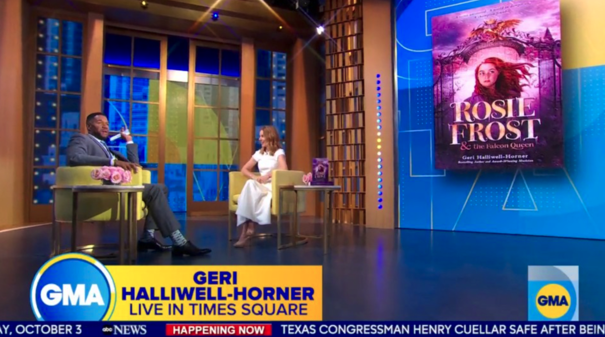 Spice Girl Geri Halliwell-Horner appeared on 'GMA' to promote her new book, 'Rosie Frost and the Falcon Queen' (ABC)