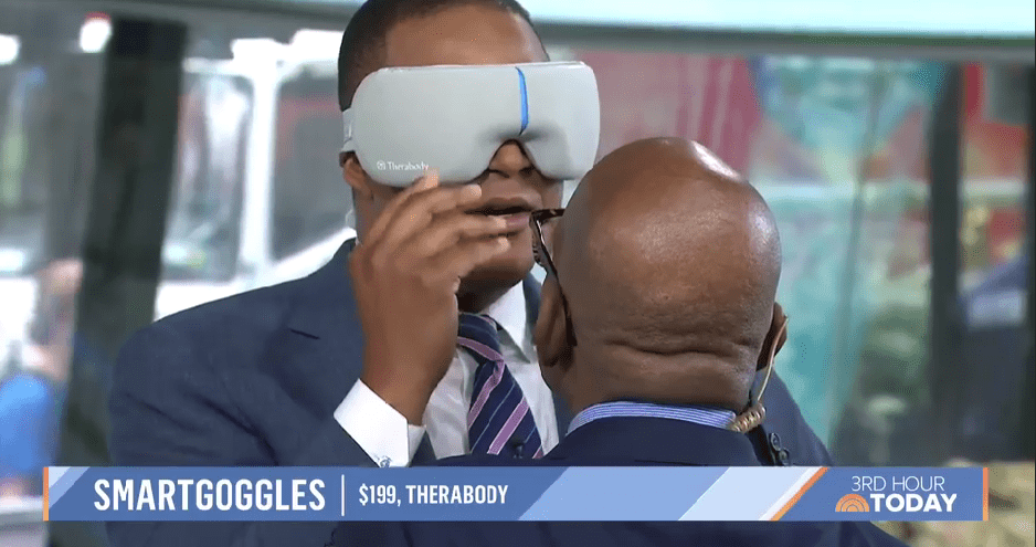 Al Roker sneaks up to Craig Melvin as he donned smart goggles (NBC) 