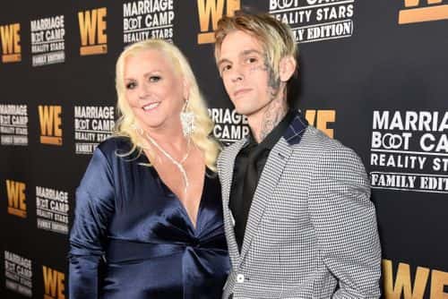 Jane Carter and Aaron Carter attend WE tv Celebrates the 100th Episode of the