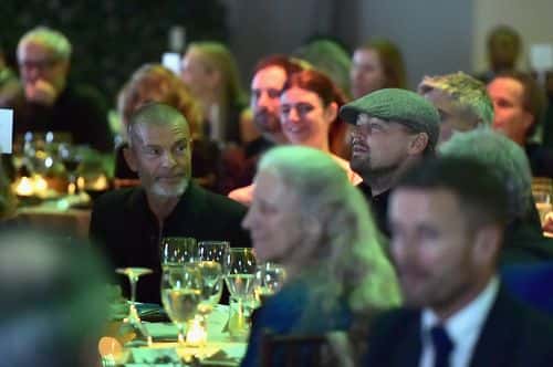 Aviv Nevo and actor Leonardo DiCaprio attend Sean Penn & Friends HAITI TAKES ROOT: A Benefit Dinner & Auction to Reforest & Rebuild Haiti to Support J/P Haitian Relief Organization at Sotheby's on May 5, 2017 in New York City.