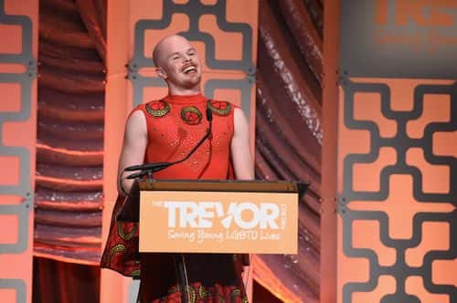 Head of Advocacy The Trevor Project Sam Brinton speaks onstage during The Trevor Project TrevorLIVE NYC at Cipriani Wall Street on June 11, 2018 in New York City.
