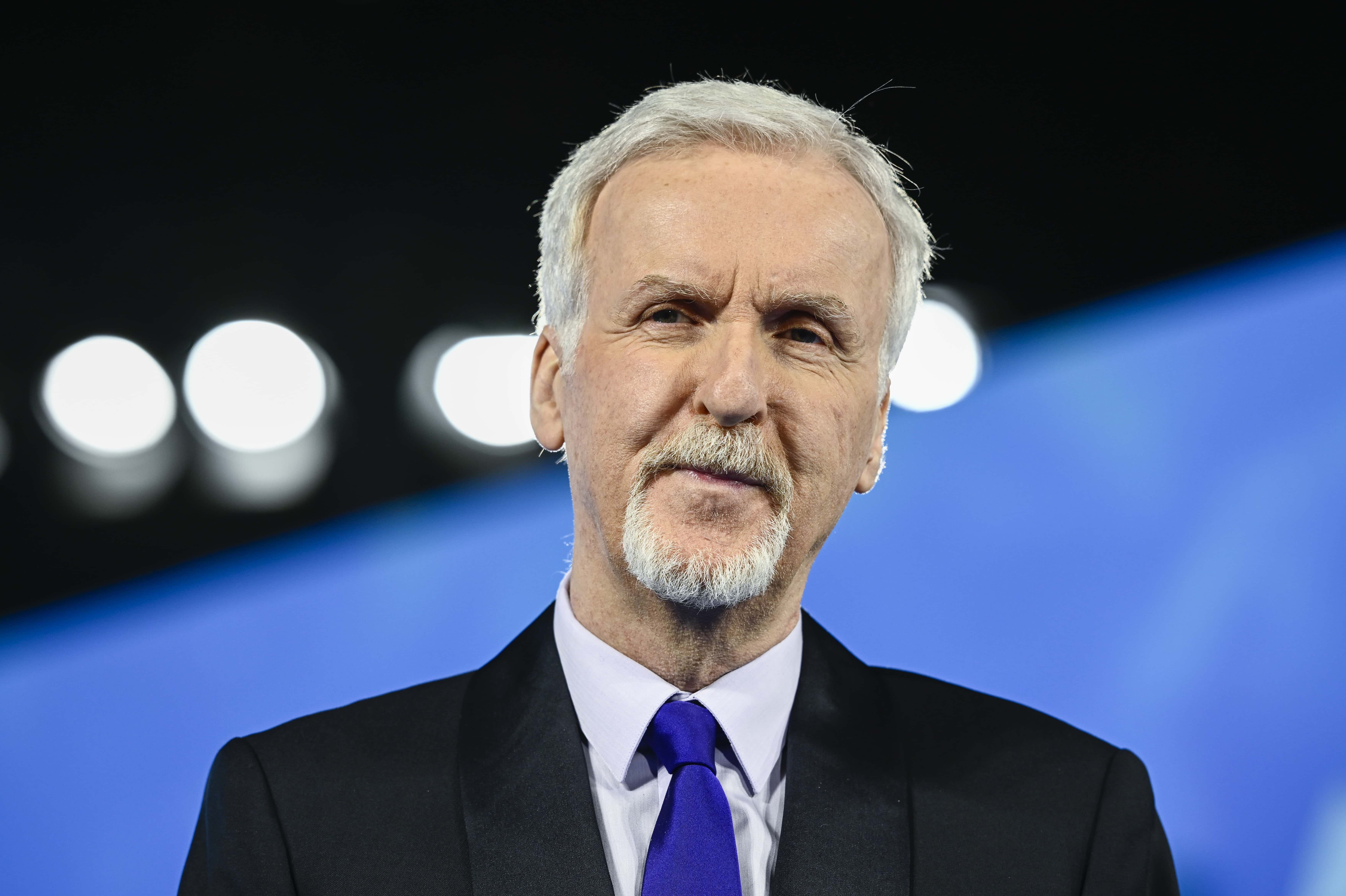 James Cameron attends the world premiere of James Cameron's