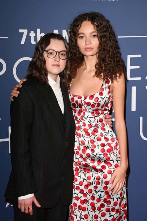 Bella Ramsey and Nico Parker attend the Newport Beach Film Festival UK Honours 2023 at The Londoner Hotel on February 16, 2023 in London, England.
