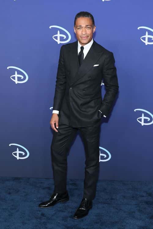 TJ Holmes attends the 2022 ABC Disney Upfront at Basketball City - Pier 36 - South Street on May 17, 2022 in New York City.