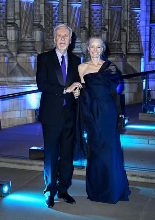 James Cameron and Suzy Amis Cameron attend the after party for James Cameron's