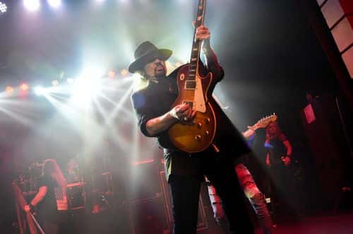 Lynyrd Skynyrd member Gary Rossington performs at SiriusXM Presents Lynyrd Skynyrd Live at Buckhead Theatre in Atlanta on March 15, 2018 in Atlanta, Georgia.