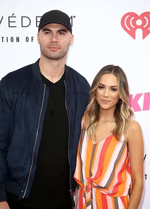 (EDITORIAL USE ONLY. NO COMMERCIAL USE) (L-R) Mike Caussin and Jana Kramer attend 2019 iHeartRadio Wango Tango presented by The JUVÉDERM® Collection of Dermal Fillers at Dignity Health Sports Park on June 01, 2019 in Carson, California.