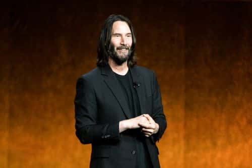 Actor Keanu Reeves presents the movie